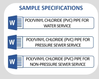 Sample Specifications for PVC Water and Sewer Pipes