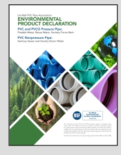 Environmental Product Declaration (EDP) Confirms PVC Pipes Sustainability Attributes and Safety