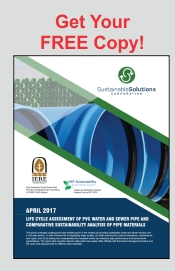 Life Cycle Assessment of PVC Water and Sewer Pipe and Comparative Sustainability Analysis of Pipe Materials