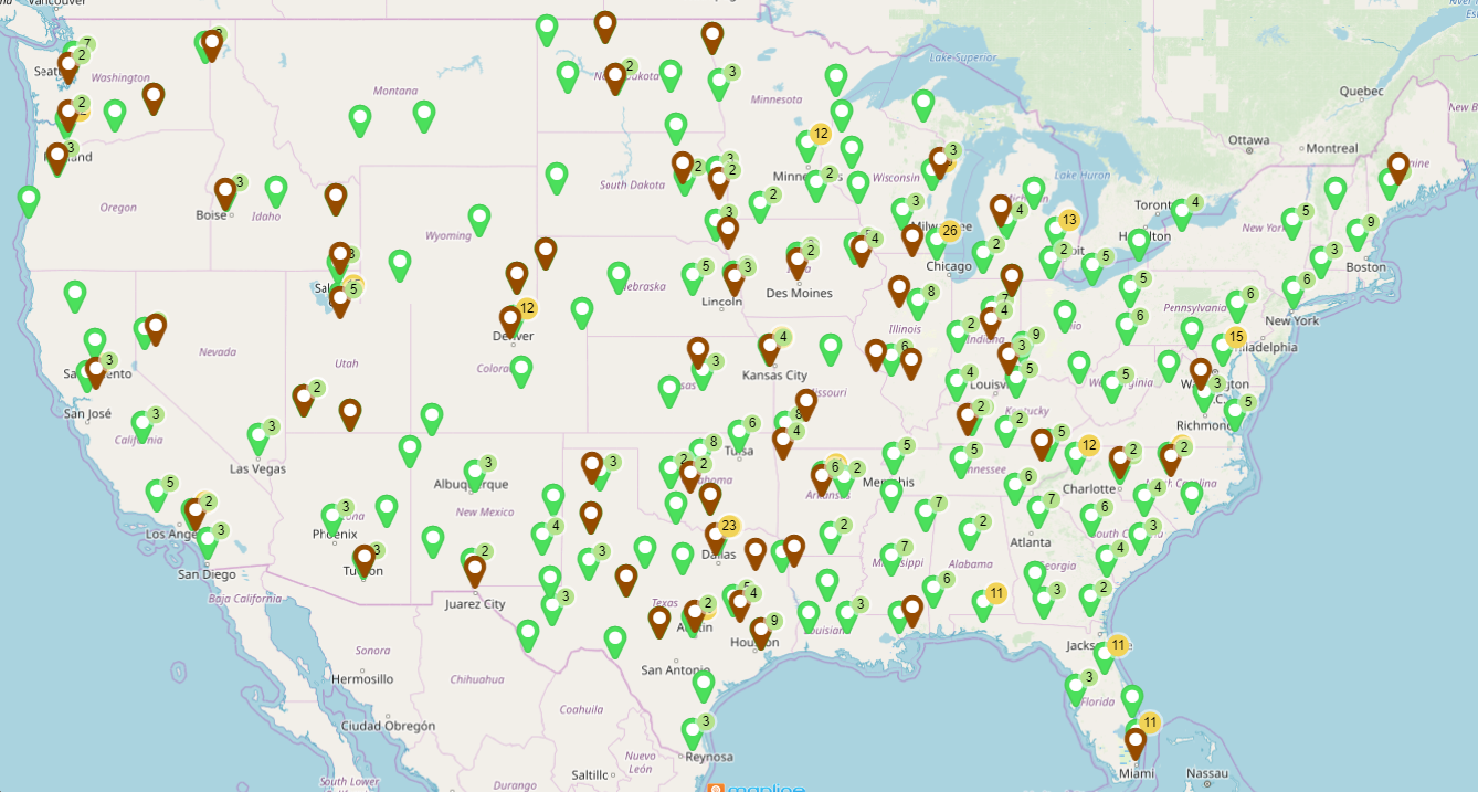 Map of PVC Sewer Users