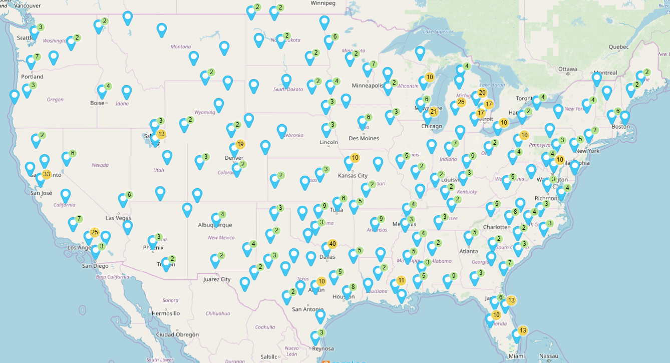 Map of PVC Water Users